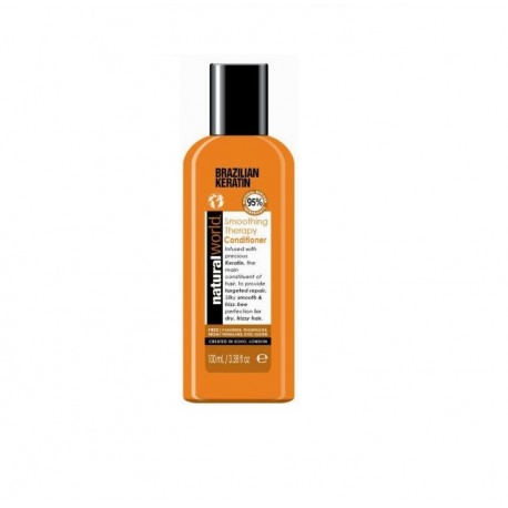 NATURAL WORLD BRAZILIAN KERATIN OIL SMOOTHING THERAPY CONDITIONER 100 ML