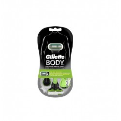 GILLETTE BODY CUCHILLA AFEITAR DESECHABLES 3 UNIDADES