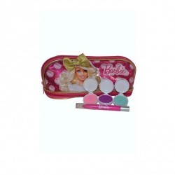 BARBIE NECESER + 3 SOMBRAS + BRILLO DE LABIOS SET REGALO