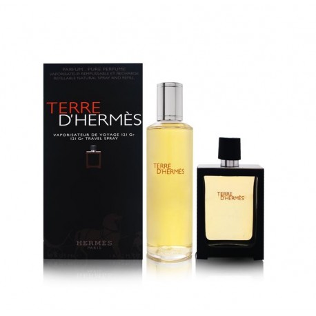 comprar perfumes online hombre HERMES TERRE D´HERMES EDP 30 ML + RECARGA EDP 125 ML SET REGALO