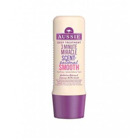 AUSSIE 3 MINUTE MIRACLE SCENT-SATIONAL SMOOTH TRATAMIENTO CABELLOS REBELDES 250 ML