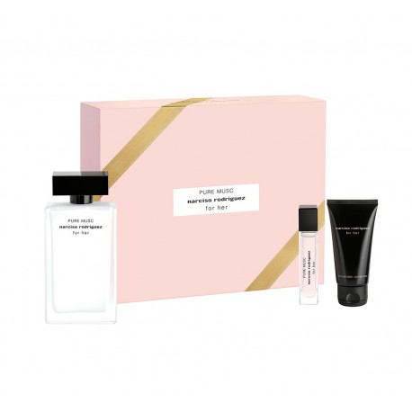 comprar perfumes online NARCISO RODRIGUEZ FOR HER PURE MUSC EDP 100 ML + BODY LOTION 50 ML + EDP 10 ML SET REGALO mujer