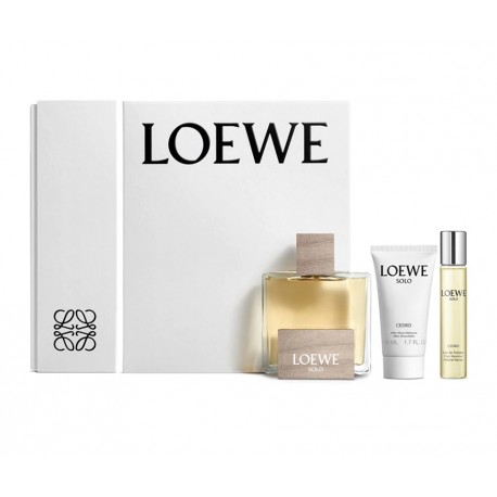 LOEWE SOLO LOEWE CEDRO EDT 100ML + EDT 20ML + AFTER SHAVE BÁLSAMO 50ML SET REGALO