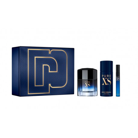 comprar perfumes online hombre PACO RABANNE PURE XS EDT 100 ML + MINI 10 ML + DEO SPRAY 150 ML SET REGALO