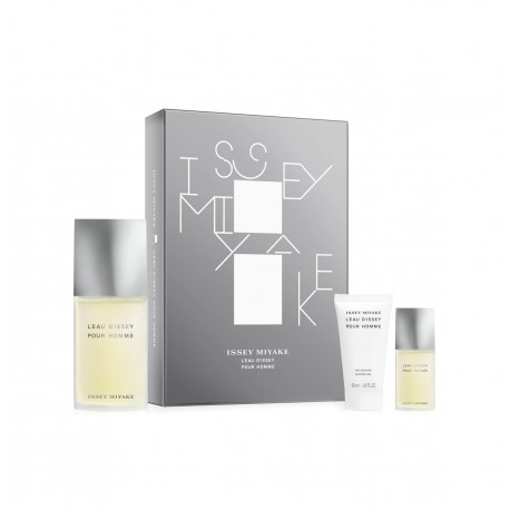 comprar perfumes online hombre ISSEY MIYAKE L´EAU D´ISSEY HOMME EDT 125 ML + EDT 15 ML + SHOWER GEL 50 ML SET REGALO
