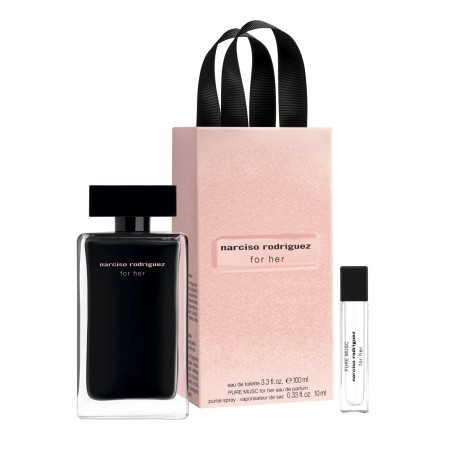 NARCISO RODRIGUEZ FOR HER EDT 100 ML + PURE MUSC EDP 10 ML SET REGALO