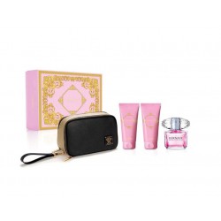 comprar perfumes online VERSACE BRIGHT CRYSTAL EDT 90 ML + BODY LOTION 100 ML + GEL 100 ML + NECESER SET REGALO mujer