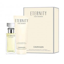 comprar perfumes online CALVIN KLEIN CK ETERNITY WOMAN EDP 100 ML + BODY LOTION 100 ML SET REGALO mujer