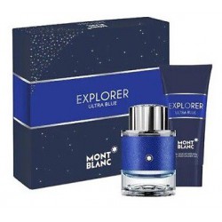 comprar perfumes online hombre MONT BLANC EXPLORER ULTRA BLUE EDP 60 ML VP + SHOWER GEL 100 ML