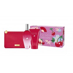 comprar perfumes online ESCADA CHERRY IN JAPAN EDT 100 ML + BODY LOTION 150 ML + NECESER SET REGALO mujer