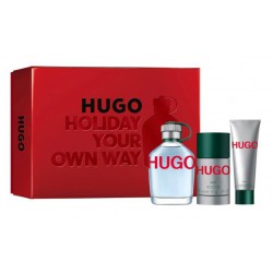 comprar perfumes online hombre HUGO BOSS HUGO MAN EDT 125 ML + DESODORANTE STICK 75 ML+ SHOWER GEL 50 ML SET REGALO