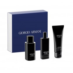 comprar perfumes online hombre GIORGIO ARMANI CODE EDT 75 ML + MINI 15 ML + GEL 75 ML SET REGALO