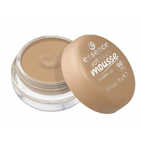 ESSENCE SOFT TOUCH MAQUILLAJE EN MOUSSE 02 MATT BEIGE