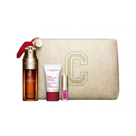 CLARINS DOUBLE SERUM 50 ML + 3 PRODUCTOS SET REGALO