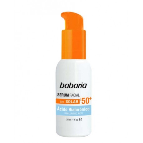 BABARIA SERUM FACIAL SOLAR HIALURONICO SPF50+ 30 ML