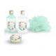 BON MATIN GREEN TEA GEL DE BAÑO 200 ML + LECHE CORPORAL 200 ML + EXFOLIANTE CORPORAL 50 ML + ESPONJA SET REGALO