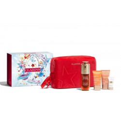 CLARINS DOUBLE SERUM 50 ML + 3 PRODUCTOS + NECESER SET REGALO