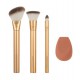 ECOTOOLS PRECIOUS METALS SET 5 BROCHAS + ESPONJA