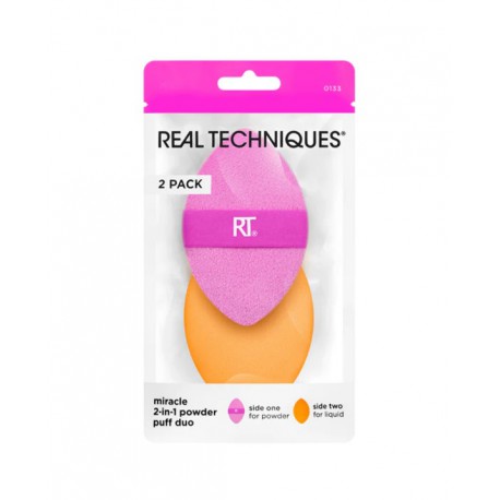 REAL TECHNIQUES DUO DE ESPONJAS MIRACLE 2 EN 1