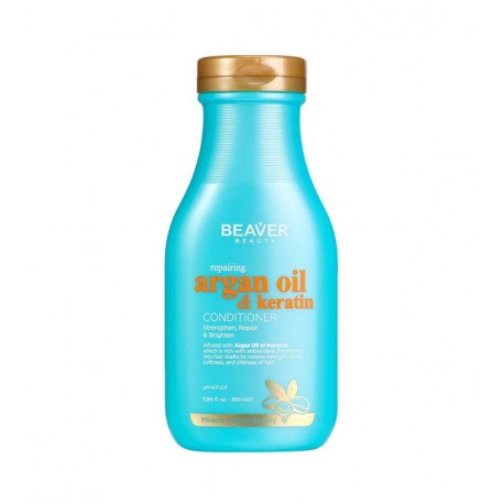 BEAVER ACONDICIONADOR REPARADOR CON ACEITE DE ARGAN Y QUERATINA 350 ML