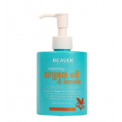 BEAVER CREMA PARA RIZOS ARGAN OIL & KERATIN 250 ML