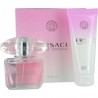 comprar perfumes online VERSACE BRIGHT CRYSTAL EDT 90 ML + BODY LOCION 100 ML TRAVEL SET mujer