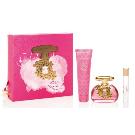 comprar perfumes online TOUS FLORAL TOUCH EDT 100 ML + B/LOC 100 ML + EDT 10 ML SET REGALO mujer