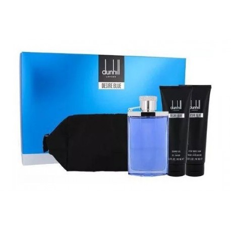 comprar perfumes online hombre DUNHILL DESIRE BLUE EDT 100 ML + S/G 90 + A/S BALM 90 ML + NECESER