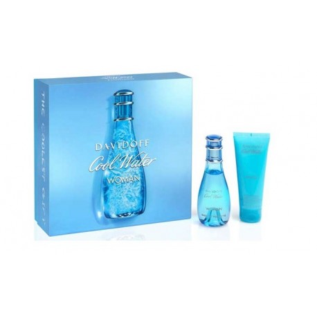 comprar perfumes online DAVIDOFF COOL WATER WOMAN EDT 50 ML + B/L 75 ML SET REGALO mujer
