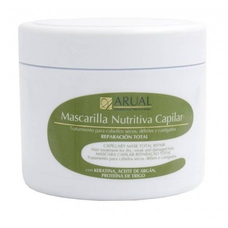 ARUAL MASCARILLA NUTRITIVA CAPILAR KERATINA-ACEITE DE ARGAN 500 ML
