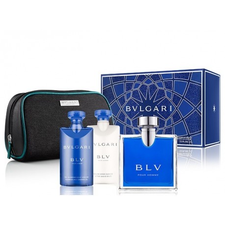comprar perfumes online hombre BVLGARI BLV POUR HOMME EDT 100 ML + A/S 75 ML + GEL 75 ML + NECESER