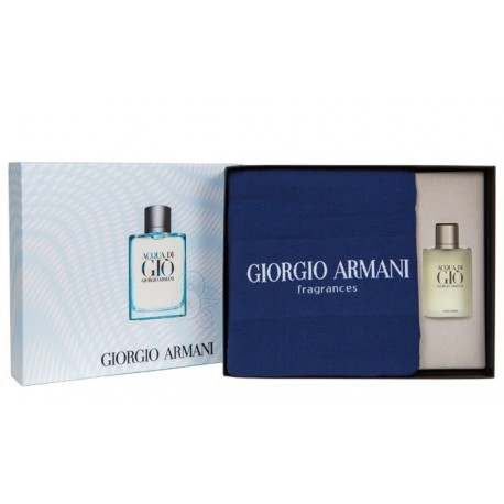 comprar perfumes online hombre GIORGIO ARMANI ACQUA DI GIO POUR HOMME EDT 100 ML VP + TOALLA SET REGALO