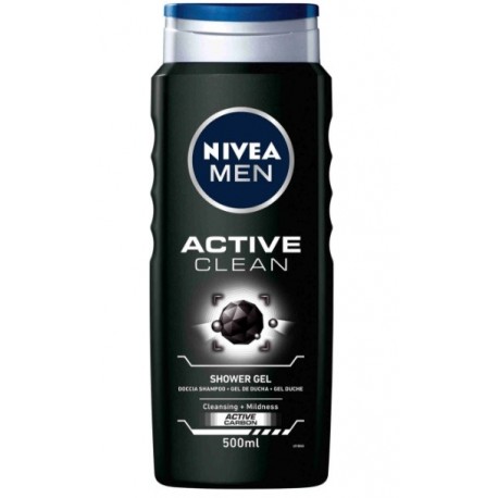 NIVEA MEN GEL DE DUCHA ACTIVE CLEAN 500ML danaperfumerias.com/es/
