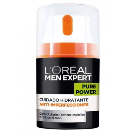 L'OREAL MEN EXPERT PURE POWER CREMA HIDRATANTE ANTI IMPERFECCIONES 50ML