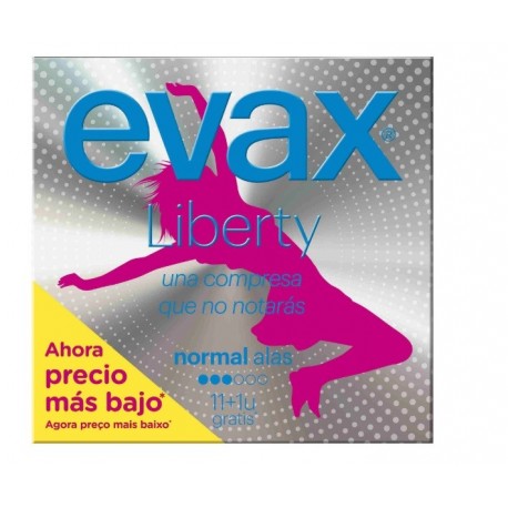 EVAX LIBERTY NORMAL ALAS 11+1 UNIDADES danaperfumerias.com/es/