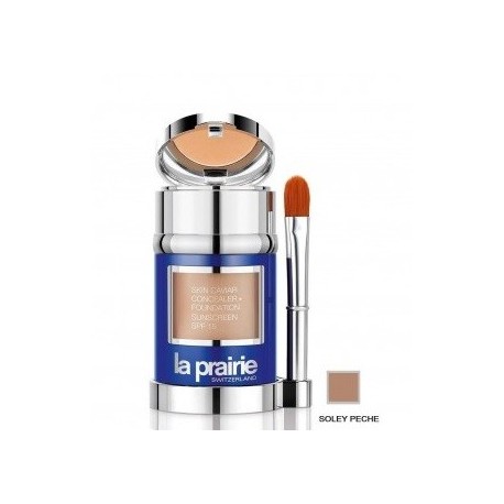 LA PRAIRIE SKIN CAVIAR CONCEALER FOUNDATION SPF 15 BASE DE MAQUILLAJE SOLEIL PECHE 30 ML danaperfumerias.com