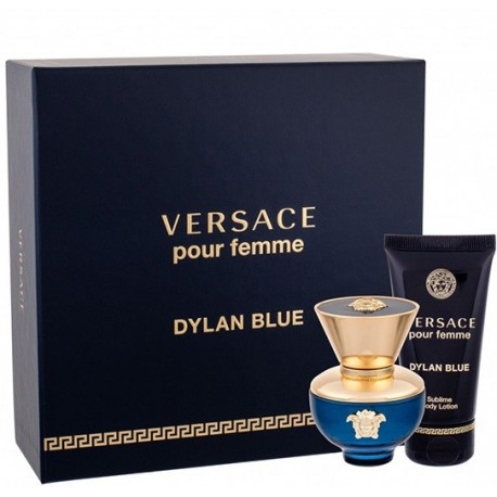 Comprar perfumes online set VERSACE DYLAN BLUE FEMME EDP 30 ML + B/L 50 ML SET REGALO