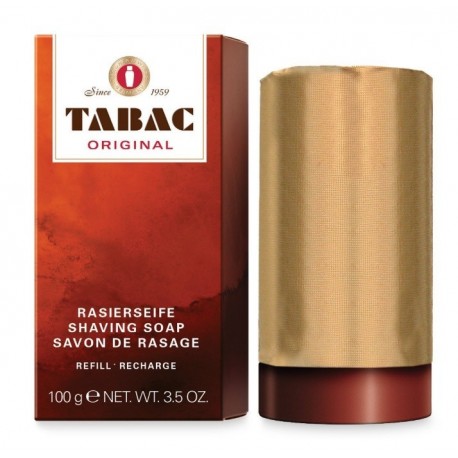 TABAC ORIGINAL BARRA DE JABON PARA AFEITADO RECARGA 100GR danaperfumerias.com/es/