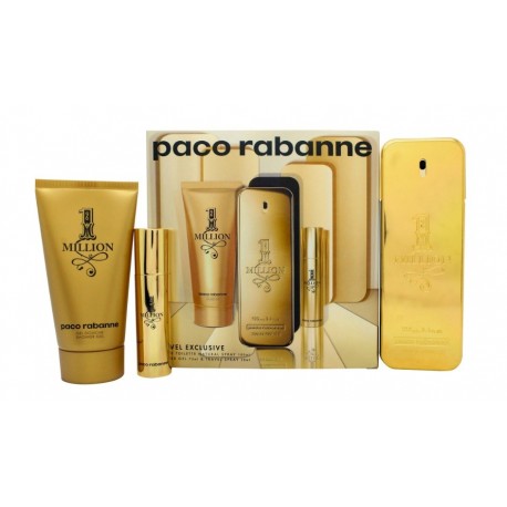 comprar perfumes online hombre PACO RABANNE 1 MILLION EDT 100 ML + EDT 10 ML + S/GEL 75ML SET REGALO