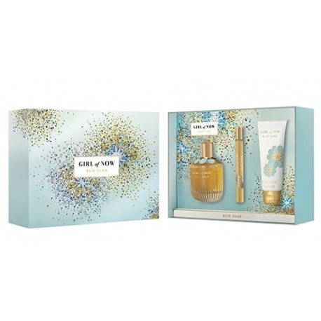 comprar perfumes online ELIE SAAB GIRL OF NOW EDP 90 ML +EDP 10ML + BODY LOTION 75 ML SET REGALO mujer
