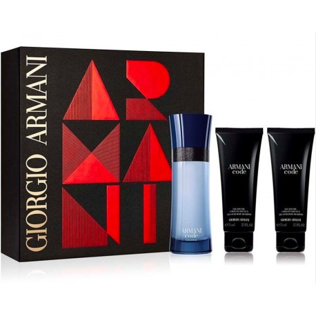Comprar perfumes online set ARMANI CODE COLONIA 75 ML + GEL 75 ML + GEL 75 ML SET REGALO