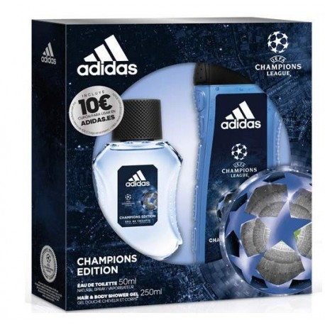 Comprar perfumes online set ADIDAS UEFA 4 CHAMPIONS EDITION EDT 50ML + GEL DUCHA 250ML