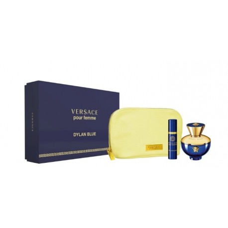 Comprar perfumes online set VERSACE DYLAN BLUE FEMME EDP 100 ML + EDP 10ML + NECESER