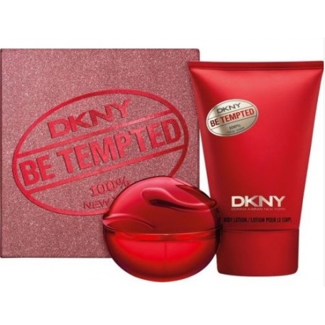 comprar perfumes online DKNY BE TEMPTED EDP 30 ML VAPORIZADOR + BODY LOTION 100ML SET REGALO mujer
