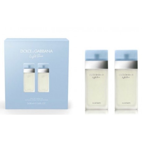 Comprar perfumes online set DOLCE & GABBANA LIGHT BLUE EDT 2x50 ML (100 ML)SET REGALO