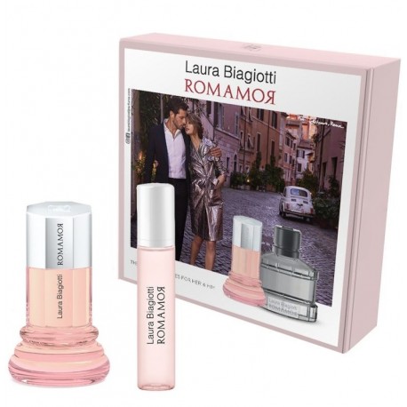 Comprar perfumes online set LAURA BIAGIOTTI ROMANOR WOMAN EDT 25ML + EDT 10ML SET REGALO