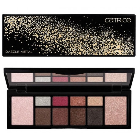 CATRICE GLITTER STORM PALETA DE SOMBRAS DE OJOS E ILUMINADORES DAZZLE METAL