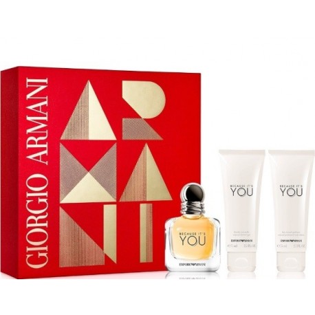 comprar perfumes online ARMANI BECAUSE IT'S YOU SET EAU DE PARFUM 50ML + SHOWER GEL 75ML + BODYLOTION 75ML mujer