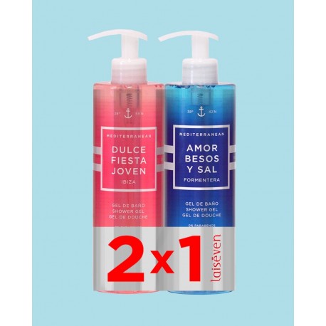 LAISEVEN GEL BAÑO FORMENTERA + GEL BAÑO IBIZA 500 ML 2X1 OFERTA