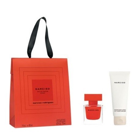 Comprar perfumes online set NARCISO RODRIGUEZ NARCISO ROUGE EDP 30 ML + BODY LOTION 75 ML SET REGALO